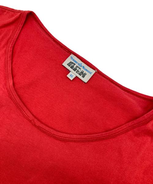 Vivienne Westwood man（ヴィヴィアン ウェストウッド マン）Vivienne Westwood man (ヴィヴィアン ウェストウッド マン) クロップドL/Sカットソー レッド サイズ:46の古着・服飾アイテム