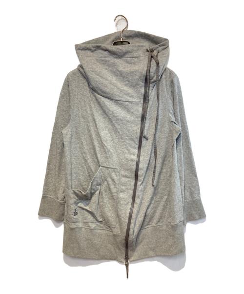 Vivienne Westwood RED LABEL（ヴィヴィアンウエストウッドレッドレーベル）Vivienne Westwood RED LABEL (ヴィヴィアンウエストウッドレッドレーベル) 変形フルジップスウェット グレー サイズ:2の古着・服飾アイテム
