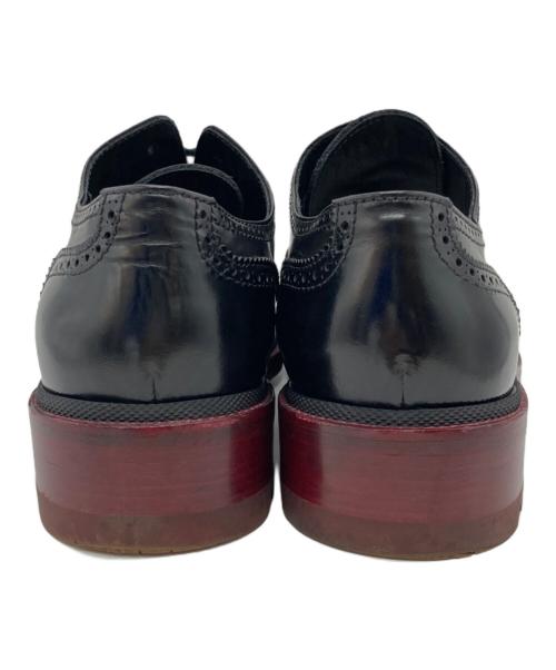 JIL SANDER（ジルサンダー）JIL SANDER (ジルサンダー) ウィングチップシューズ ブラック×ボルドー サイズ:42の古着・服飾アイテム