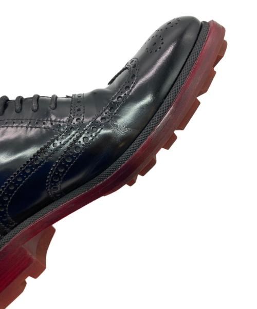 JIL SANDER（ジルサンダー）JIL SANDER (ジルサンダー) ウィングチップシューズ ブラック×ボルドー サイズ:42の古着・服飾アイテム
