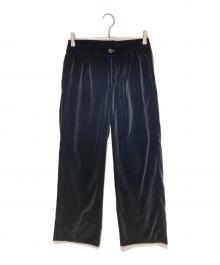 YOUTH PUBLIC TOKYO（ユースパブリックトウキョー）の古着「ベルベッドパンツ」｜ブラック