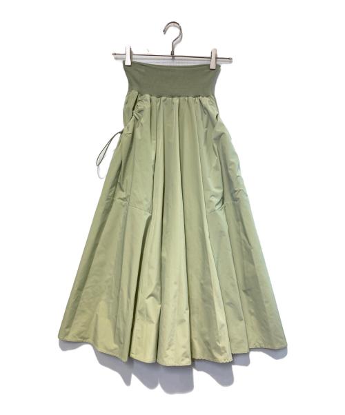 FENNEL（フェンネル）FENNEL (フェンネル) サイドドロストポケットスカート グリーン サイズ:Free 未使用品の古着・服飾アイテム