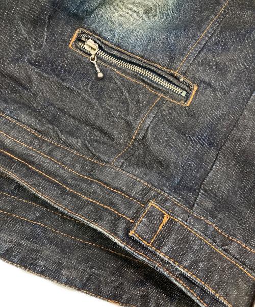 JACKROSE VINTAGE（ジャックローズヴィンテージ）JACKROSE VINTAGE (ジャックローズヴィンテージ) ［古着］デニムライダースジャケット インディゴ サイズ:3の古着・服飾アイテム