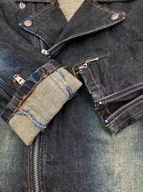 JACKROSE VINTAGE（ジャックローズヴィンテージ）JACKROSE VINTAGE (ジャックローズヴィンテージ) ［古着］デニムライダースジャケット インディゴ サイズ:3の古着・服飾アイテム
