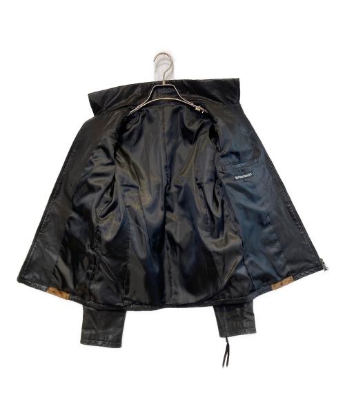5351 pour les hommes（5351プールオム）5351 pour les hommes (5351プールオム) レザージャケット ブラック サイズ:3の古着・服飾アイテム