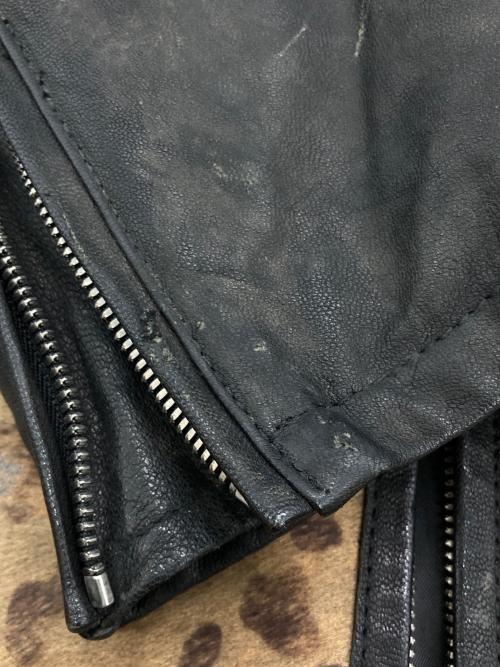 5351 pour les hommes（5351プールオム）5351 pour les hommes (5351プールオム) レザージャケット ブラック サイズ:3の古着・服飾アイテム