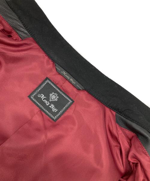 MEN'S BIGI（メンズビギ）MEN'S BIGI (メンズビギ) ラムレザーシングルライダースジャケット ブラック サイズ:Lの古着・服飾アイテム