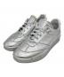 MM6 Maison Margiela（エムエムシックスメゾンマルジェラ）の古着「メタリックシルバースニーカー」｜シルバー