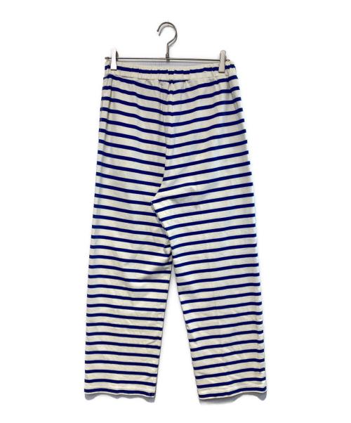BEAMS BOY（ビームスボーイ）BEAMS BOY (ビームスボーイ) ジャージーイージーパンツ ベージュ×ブルー サイズ:Freeの古着・服飾アイテム