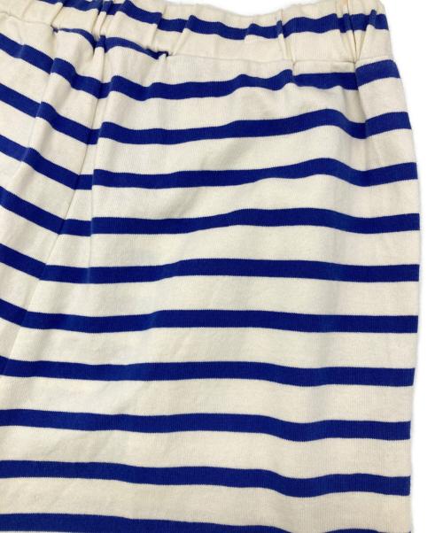 BEAMS BOY（ビームスボーイ）BEAMS BOY (ビームスボーイ) ジャージーイージーパンツ ベージュ×ブルー サイズ:Freeの古着・服飾アイテム