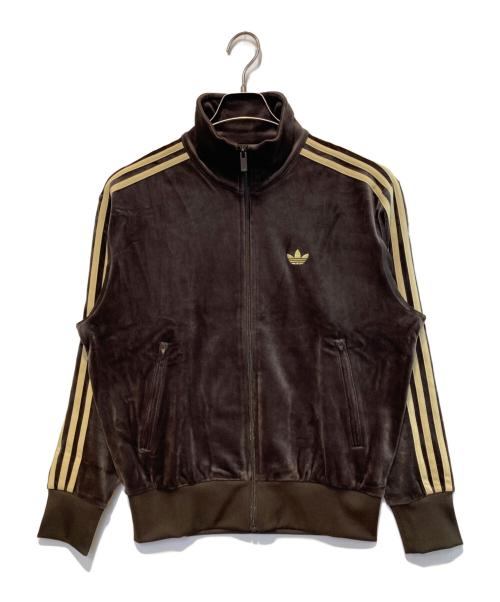 adidas（アディダス）adidas (アディダス) FB TT VELOUR / ファイヤーバード トラックトップ ベロア ブラウン サイズ:XSの古着・服飾アイテム