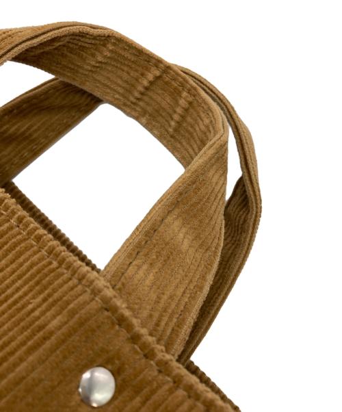 TEMBEA（テンベア）TEMBEA (テンベア) BAGUETTE TOTE MINI CORDUROY ブラウンの古着・服飾アイテム