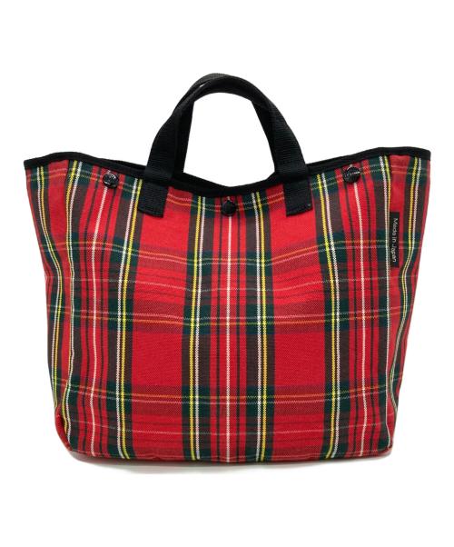 BAG'n'NOUN（バッグンナウン）BAG'n'NOUN (バッグンナウン) チェックトートバッグ レッド×グリーンの古着・服飾アイテム