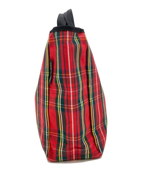 BAG'n'NOUN（バッグンナウン）BAG'n'NOUN (バッグンナウン) チェックトートバッグ レッド×グリーンの古着・服飾アイテム