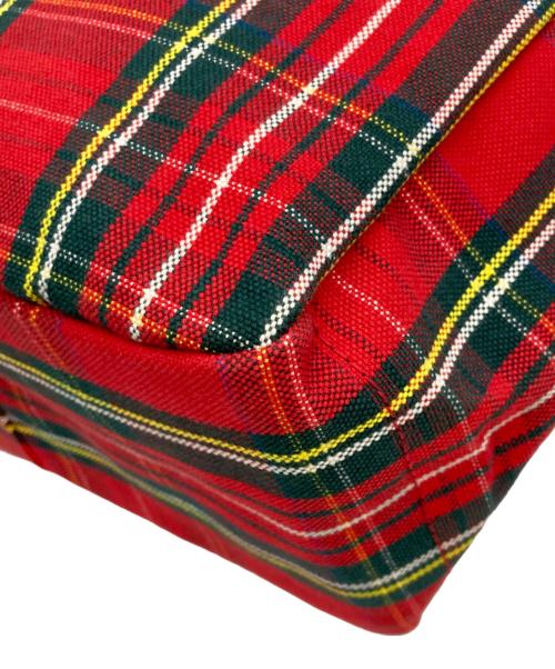 BAG'n'NOUN（バッグンナウン）BAG'n'NOUN (バッグンナウン) チェックトートバッグ レッド×グリーンの古着・服飾アイテム
