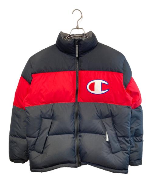 Champion（チャンピオン）Champion (チャンピオン) ダウンジャケット ブラック×レッド サイズ:Mの古着・服飾アイテム