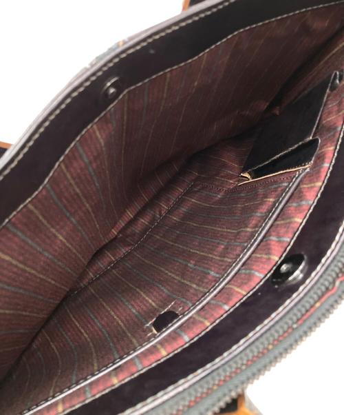 DRAWER（ドゥロワー）DRAWER (ドゥロワー) レザートートバッグ ブラックの古着・服飾アイテム