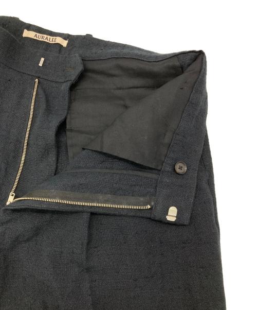 AURALEE（オーラリー）AURALEE (オーラリー) LINEN SILK SUMMER TWEED SLACKS ネイビー サイズ:4の古着・服飾アイテム