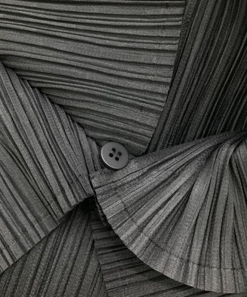 PLEATS PLEASE（プリーツプリーズ）PLEATS PLEASE (プリーツプリーズ) 1B変形切替デザインボレロ ブラック サイズ:Freeの古着・服飾アイテム