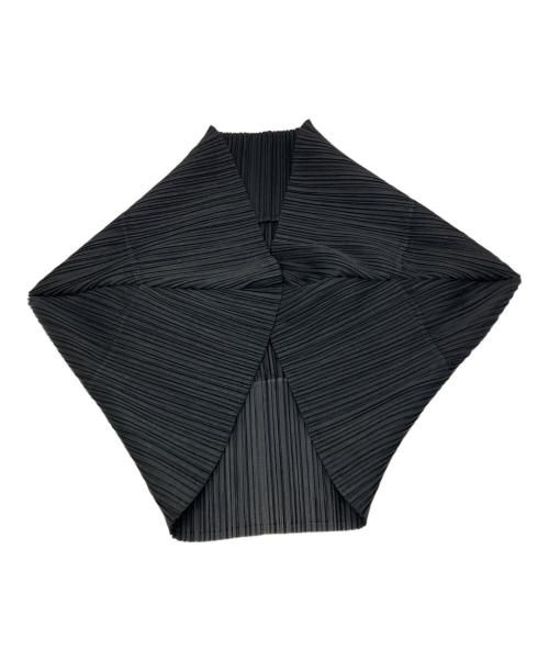 PLEATS PLEASE（プリーツプリーズ）PLEATS PLEASE (プリーツプリーズ) 1B変形切替デザインボレロ ブラック サイズ:Freeの古着・服飾アイテム