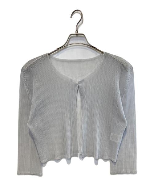 PLEATS PLEASE（プリーツプリーズ）PLEATS PLEASE (プリーツプリーズ) プリーツカーディガン グレー サイズ:Freeの古着・服飾アイテム