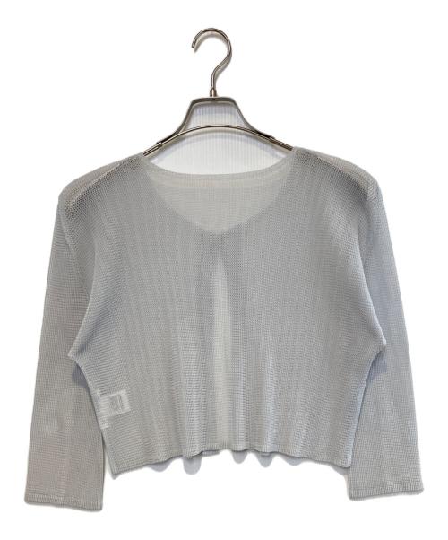 PLEATS PLEASE（プリーツプリーズ）PLEATS PLEASE (プリーツプリーズ) プリーツカーディガン グレー サイズ:Freeの古着・服飾アイテム