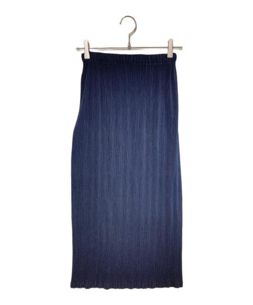 ISSEY MIYAKE（イッセイミヤケ）ISSEY MIYAKE (イッセイミヤケ) プリーツスカート ネイビー サイズ:1の古着・服飾アイテム