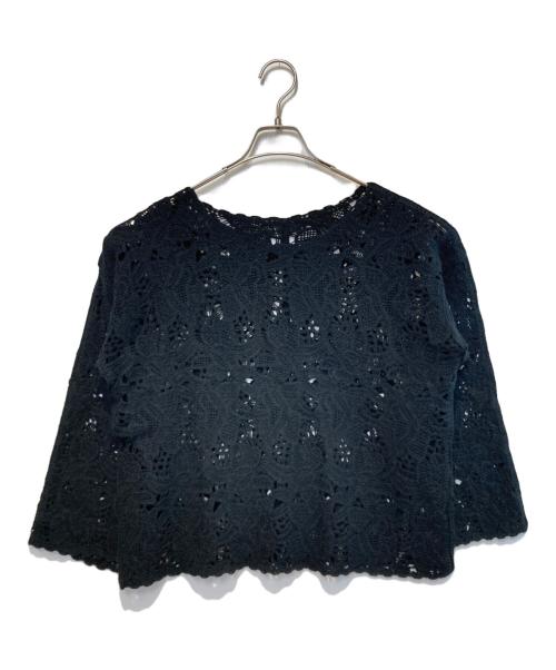 JOURNAL STANDARD relume（ジャーナルスタンダード レリューム）JOURNAL STANDARD relume (ジャーナルスタンダード レリューム) エンブロイダリークロシェレースプルオーバー ブラック サイズ:Freeの古着・服飾アイテム