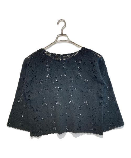 JOURNAL STANDARD relume（ジャーナルスタンダード レリューム）JOURNAL STANDARD relume (ジャーナルスタンダード レリューム) エンブロイダリークロシェレースプルオーバー ブラック サイズ:Freeの古着・服飾アイテム