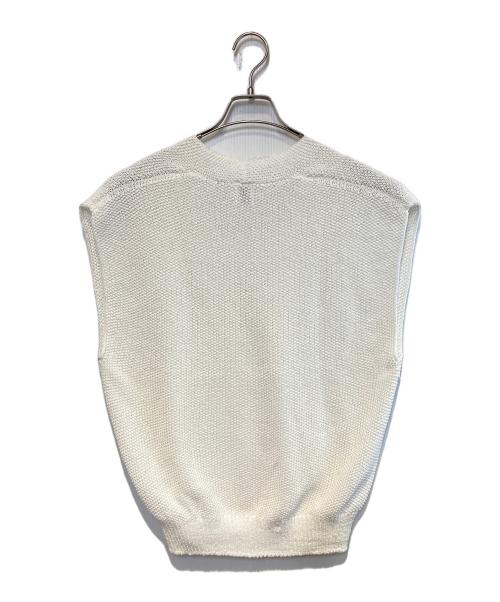Spick and Span（スピック＆スパン）Spick and Span (スピック＆スパン) ペーパーヤーンルーズニットベスト アイボリー サイズ:Freeの古着・服飾アイテム