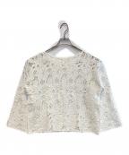 JOURNAL STANDARD relumeジャーナルスタンダード レリューム）の古着「エンブロイダリークロシェレースプルオーバー」｜ホワイト