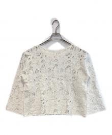 JOURNAL STANDARD relume（ジャーナルスタンダード レリューム）の古着「エンブロイダリークロシェレースプルオーバー」｜ホワイト