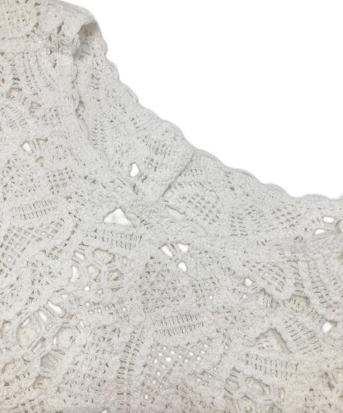 JOURNAL STANDARD relume（ジャーナルスタンダード レリューム）JOURNAL STANDARD relume (ジャーナルスタンダード レリューム) エンブロイダリークロシェレースプルオーバー ホワイト サイズ:Freeの古着・服飾アイテム