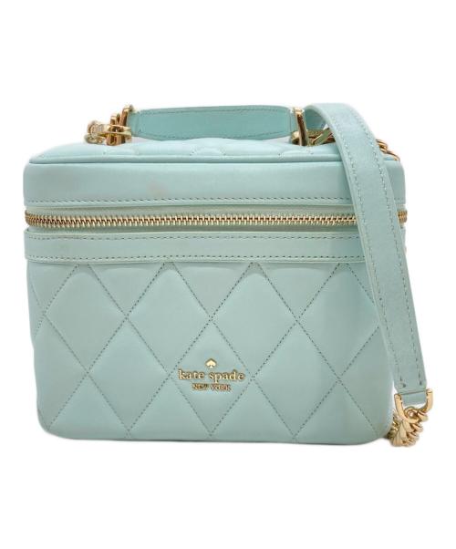 Kate Spade（ケイトスペード）Kate Spade (ケイトスペード) Carey Quilted Trunk Crossbody Bag スカイブルーの古着・服飾アイテム