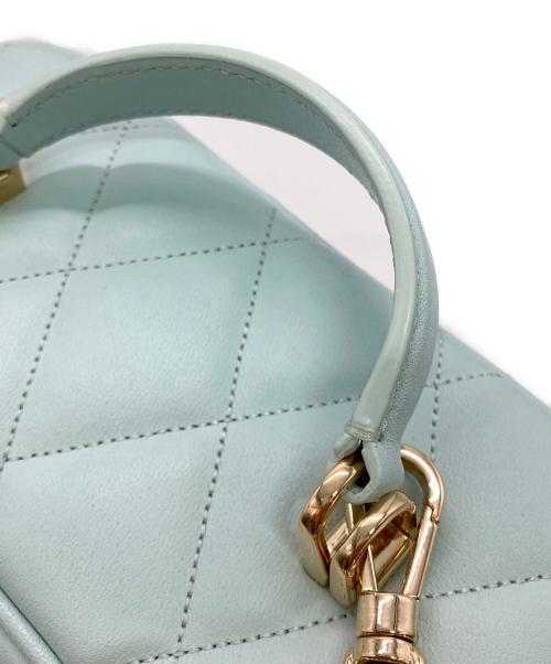 Kate Spade（ケイトスペード）Kate Spade (ケイトスペード) Carey Quilted Trunk Crossbody Bag スカイブルーの古着・服飾アイテム