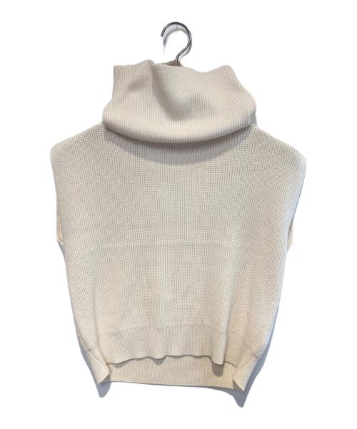 HER LIP TO（ハーリップトゥ）HER LIP TO (ハーリップトゥ) Drape Neck Sleeveless Knit ベージュ サイズ:Freeの古着・服飾アイテム