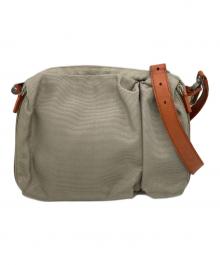 HUNTING WORLD（ハンティングワールド）の古着「ADOBEショルダーバッグ」｜ベージュ×ブラウン