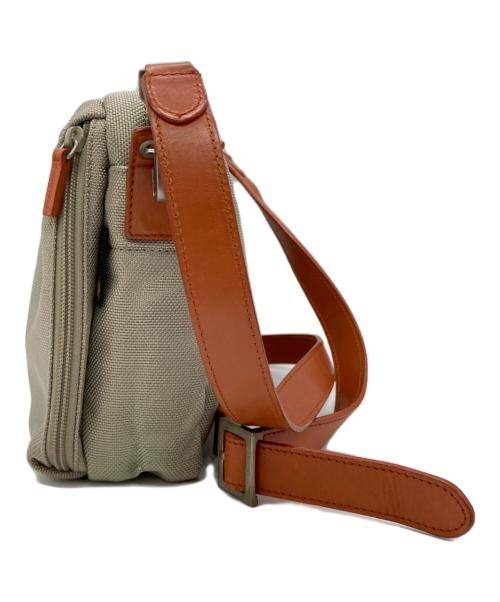 HUNTING WORLD（ハンティングワールド）HUNTING WORLD (ハンティングワールド) ADOBEショルダーバッグ ベージュ×ブラウンの古着・服飾アイテム