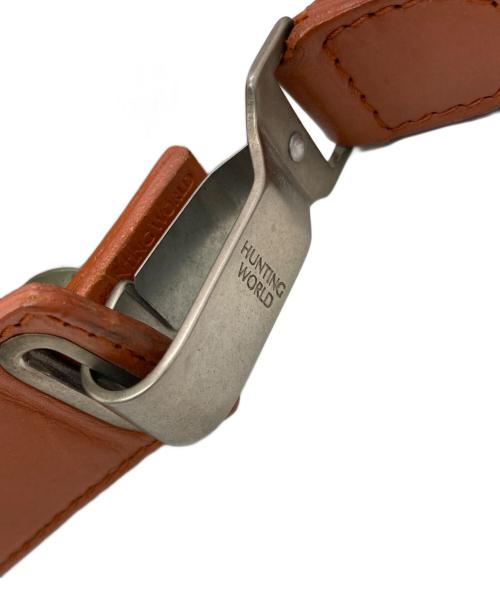 HUNTING WORLD（ハンティングワールド）HUNTING WORLD (ハンティングワールド) ADOBEショルダーバッグ ベージュ×ブラウンの古着・服飾アイテム