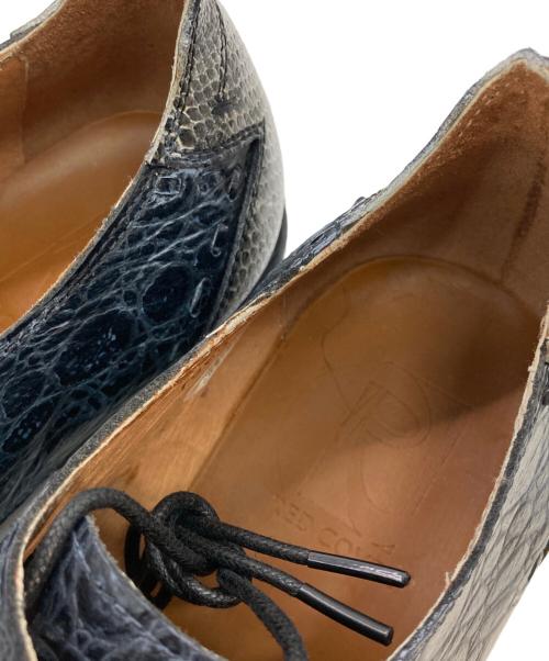 RED COVER（レッドカバ）RED COVER (レッドカバ) crocodile Python boots ネイビー サイズ:40の古着・服飾アイテム