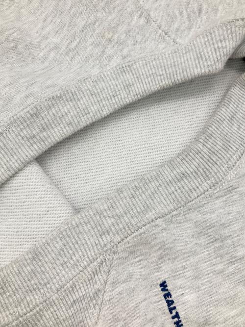 BILLIONAIRE BOYS CLUB（ビリオネアボーイズクラブ）BILLIONAIRE BOYS CLUB (ビリオネアボーイズクラブ) EMBROIDERED LOGO GUSSET COTTON SWEATSHIRT ライトグレー サイズ:XLの古着・服飾アイテム