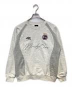 9090×UMBRO9090×アンブロ）の古着「Emblem Crewneck Sweat」｜ライトグレー