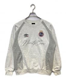 9090×UMBRO（9090×アンブロ）の古着「Emblem Crewneck Sweat」｜ライトグレー