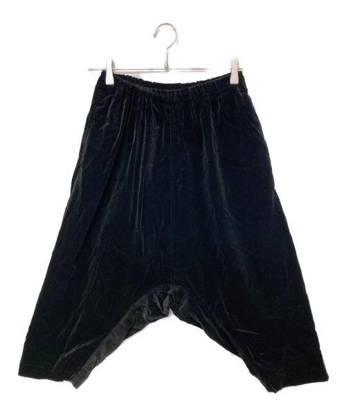 COMME des GARCONS COMME des GARCONS（コムデギャルソン コムデギャルソン）COMME des GARCONS COMME des GARCONS (コムデギャルソン コムデギャルソン) ベルベットサルエルパンツ ブラック サイズ:XSの古着・服飾アイテム