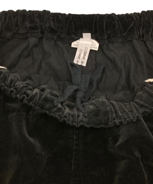 COMME des GARCONS COMME des GARCONS（コムデギャルソン コムデギャルソン）COMME des GARCONS COMME des GARCONS (コムデギャルソン コムデギャルソン) ベルベットサルエルパンツ ブラック サイズ:XSの古着・服飾アイテム