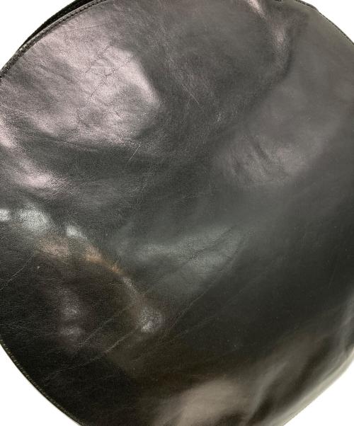 HIROFU（ヒロフ）HIROFU (ヒロフ) レザーワンショルダーバッグ ブラックの古着・服飾アイテム