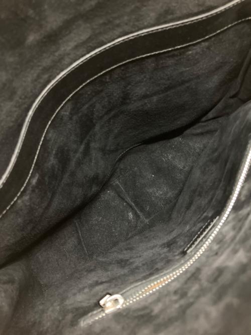 HIROFU（ヒロフ）HIROFU (ヒロフ) レザーワンショルダーバッグ ブラックの古着・服飾アイテム