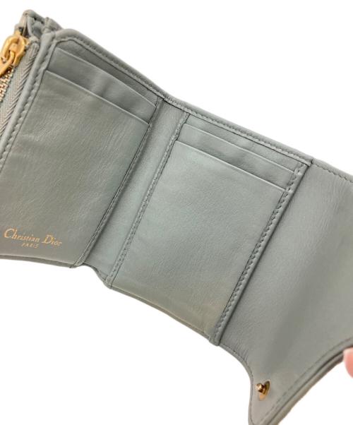 Christian Dior（クリスチャン ディオール）Christian Dior (クリスチャン ディオール) Saddle Lotus ウォレット グレーの古着・服飾アイテム