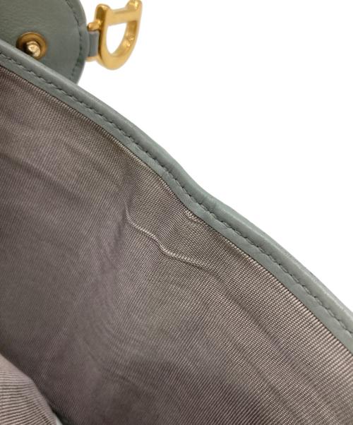 Christian Dior（クリスチャン ディオール）Christian Dior (クリスチャン ディオール) Saddle Lotus ウォレット グレーの古着・服飾アイテム