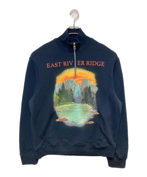 LOEWE（ロエベ）LOEWE (ロエベ) East River Ridge Zip Sweatshirt ネイビー サイズ:Ｍの古着・服飾アイテム